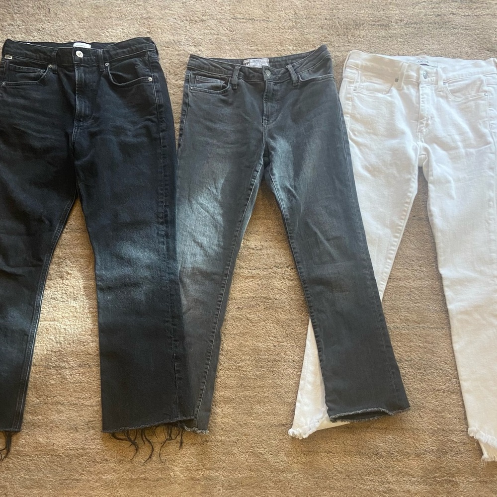 Free people, citizens of humanity, and joes jeans, size 27 jeans bundle